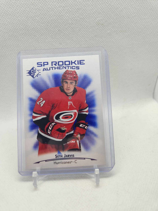 2021-22 UD SP Hockey Rookie Authentics Blue #139 Seth Jarvis
