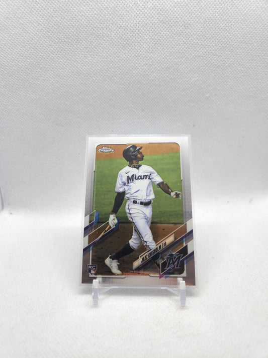 Jazz Chisholm RC Topps Chrome - Rookie Card - Miami Marlins 2021 card #144