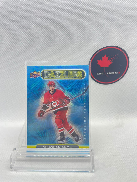 Sebastian Aho 2021-22 Upper Deck Dazzlers Blue