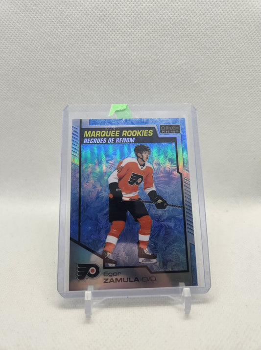 Egor Zamula Marquee Rookies 449/499 Aquamarine 2020-21 O Pee Chee Platinum NHL
