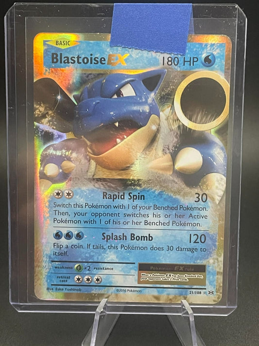 2016 POKEMON XY EVOLUTIONS #21/108 BLASTOISE HOLO