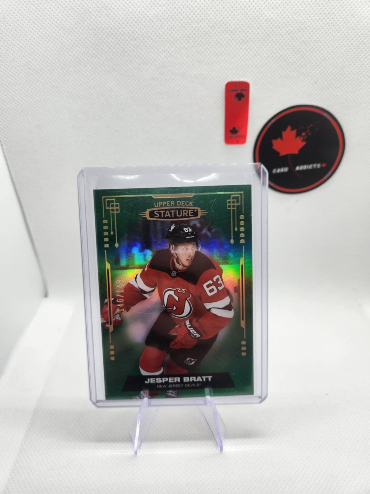 2021 2021-22 Upper Deck Stature Green #64 Jesper Bratt /149 New Jersey Devils