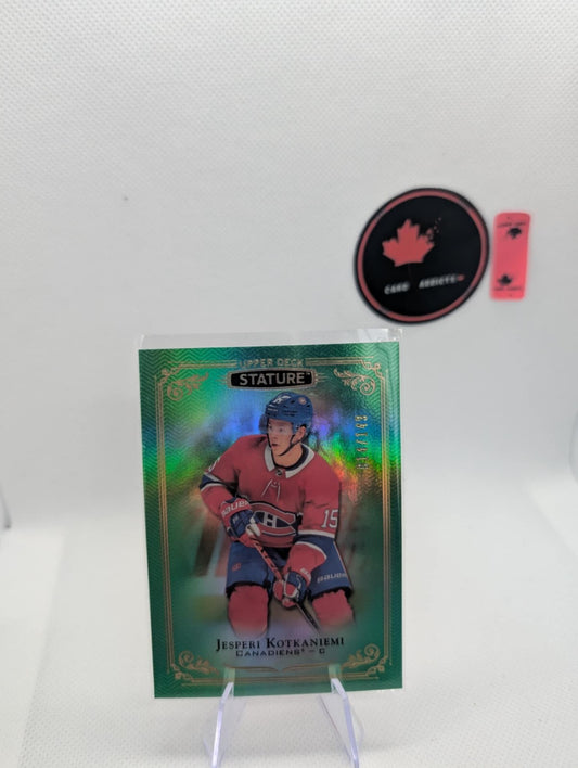 2019-20 Upper Deck Stature Green /149 Jesperi Kotkaniemi #18
