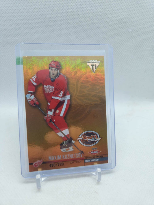 Maxim Kuznetsov #127 2001-02 Pacific Titanium Draft Edition /780 RC Red Wings
