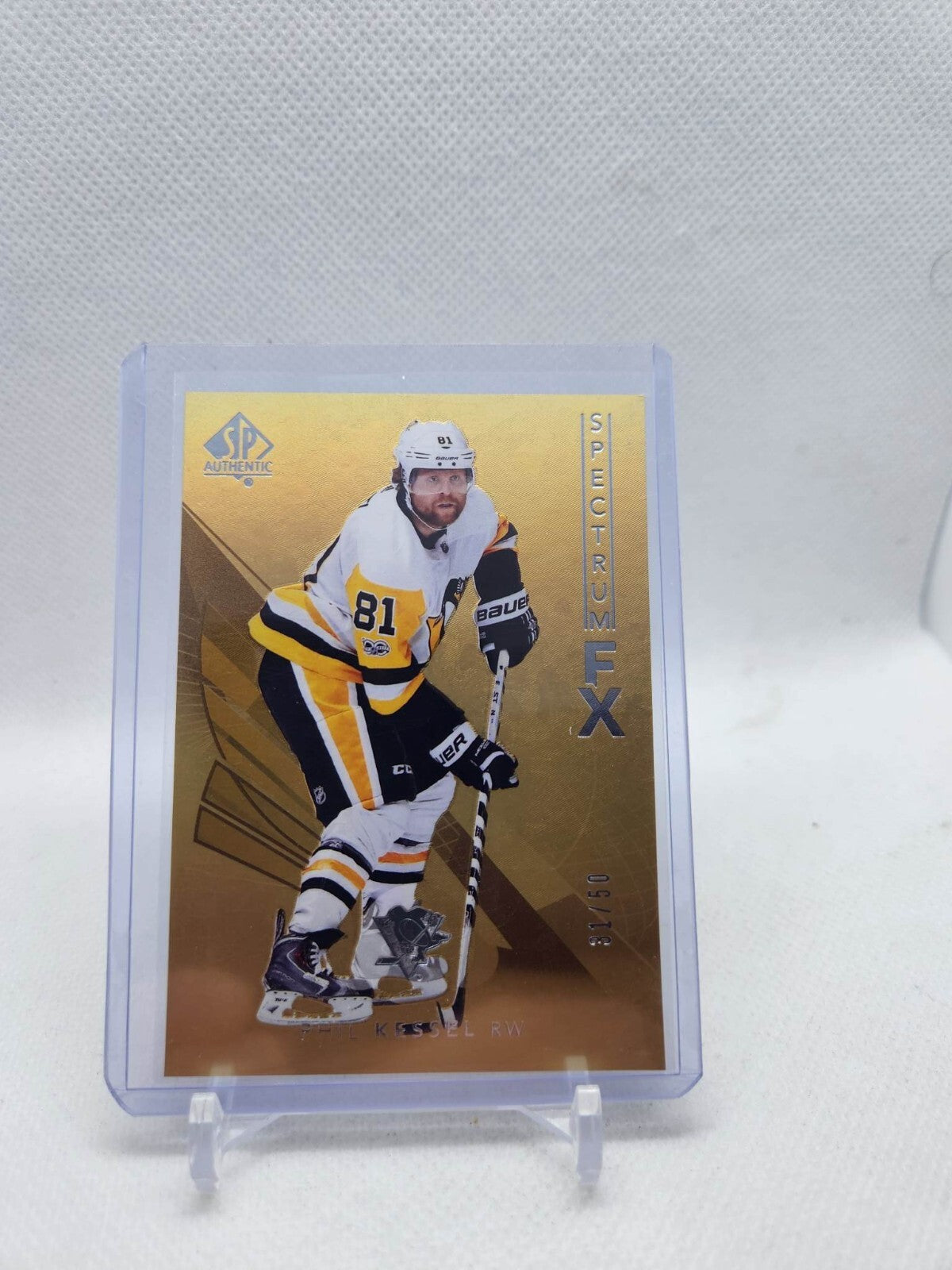 2017-18 SP Authentic Spectrum FX Gold #S53 Phil Kessel FW #'d 31/50 - NM-MT