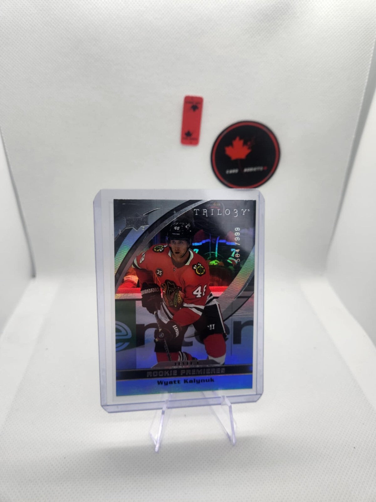 21/22 UD TRILOGY ROOKIE PREMIERES LEVEL 1 #31 WYATT KALYNUK RC (/999)
