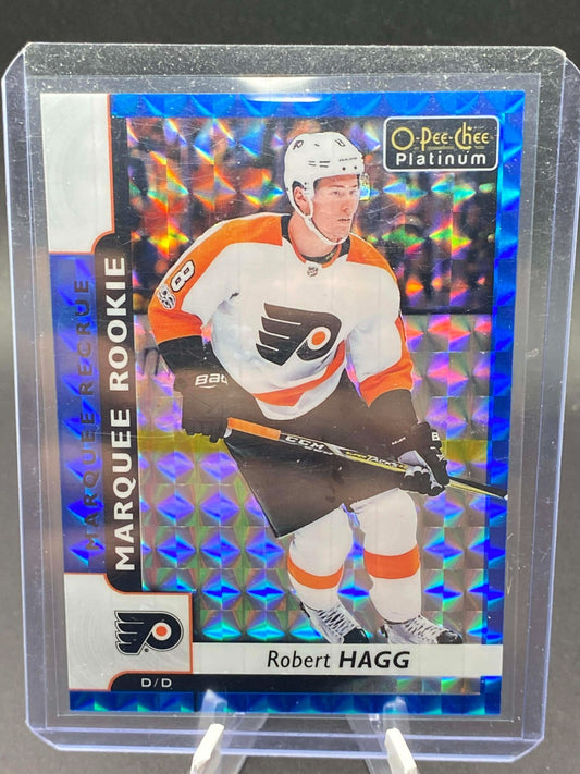 2017 O-Pee-Chee Platinum Marquee Rookies Royal Blue Cubes 64/99 Robert Hagg