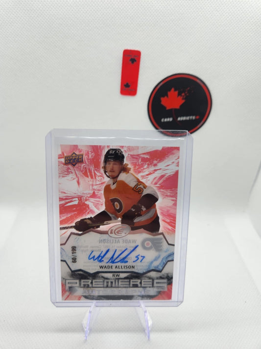 2021-22 Upper Deck Ice Premiers Auto #IPA-WA Wade Allison! /199! SP!