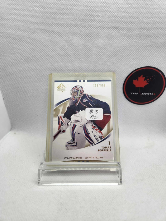 2007-08 SP Authentic Future Watch /999 Tomas Popperle #171 Rookie RC