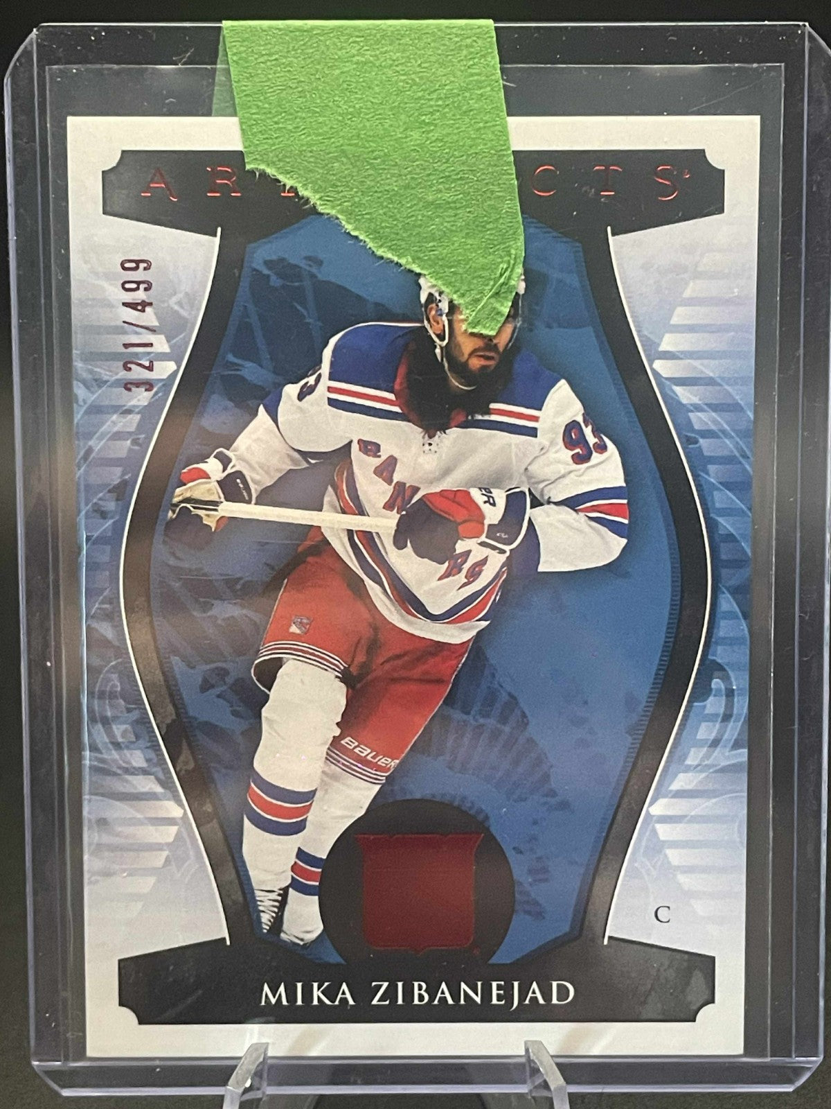 2023-24 Upper Deck Artifacts 1 Mika Zibanejad /499 New York Rangers