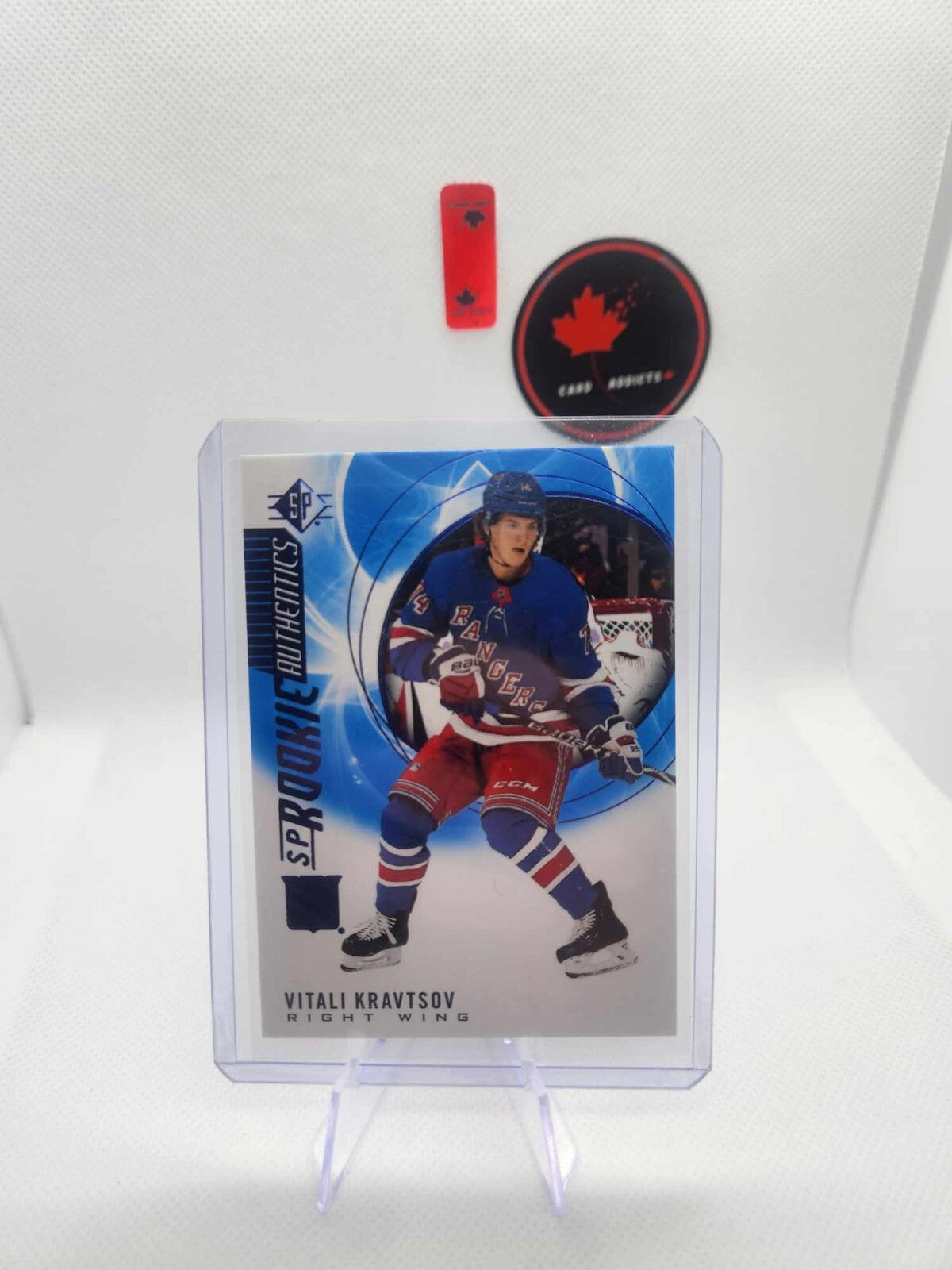 2020-21 SP Hockey Base Rookie Authentics VITALI KRAVTSOV #137 New York Rangers