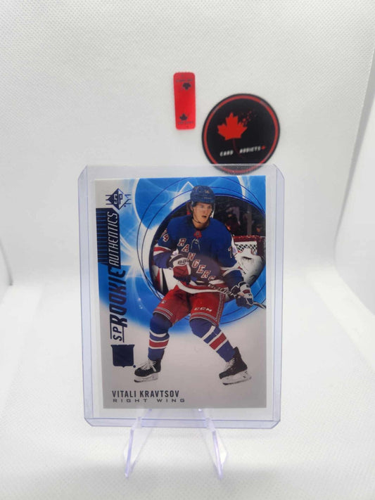 2020-21 SP Hockey Base Rookie Authentics VITALI KRAVTSOV #137 New York Rangers