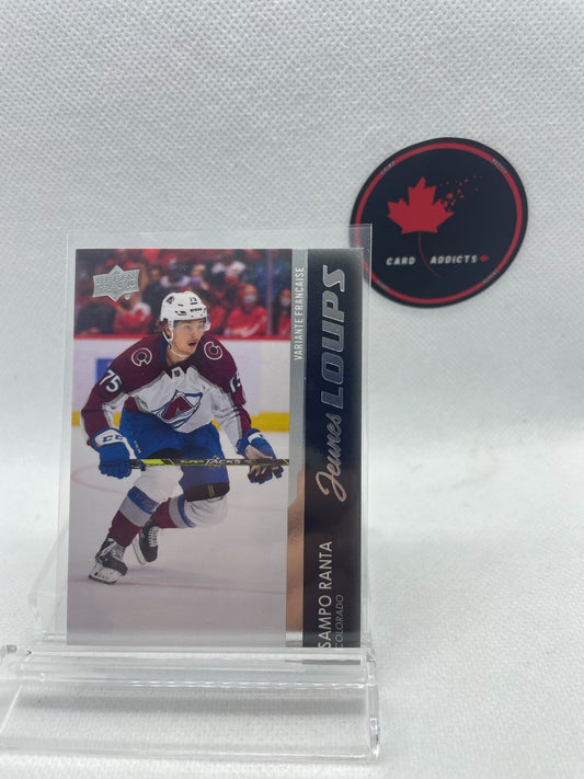 2021-22 UPPER DECK JEUNES LOUPS SAMPO RANTA ROOKIE COLORADO AVALANCHE #457