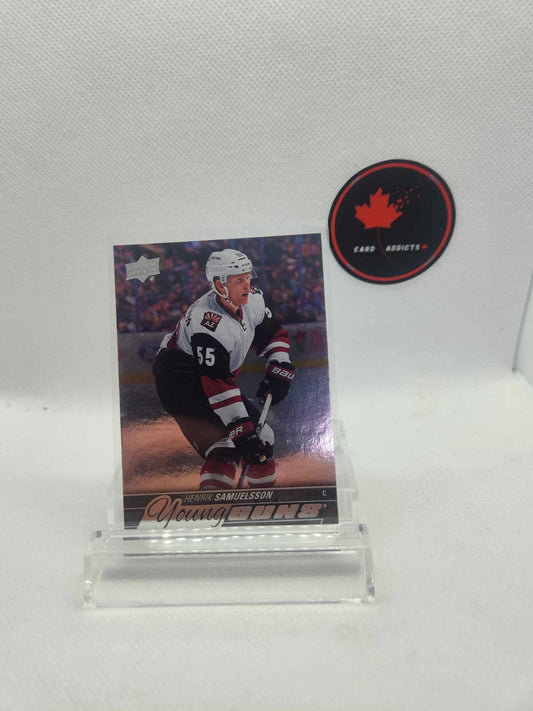 2015-16 Upper Deck Young Guns Silver Foil Board Henrik Samuelsson #213 Rookie RC