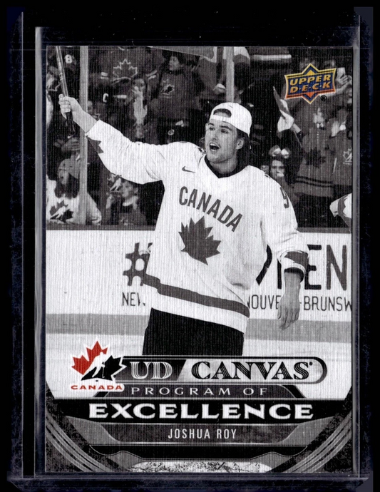 2024 UPPER DECK #C257 JOSHUA ROY UD CANVAS BLACK AND WHITE