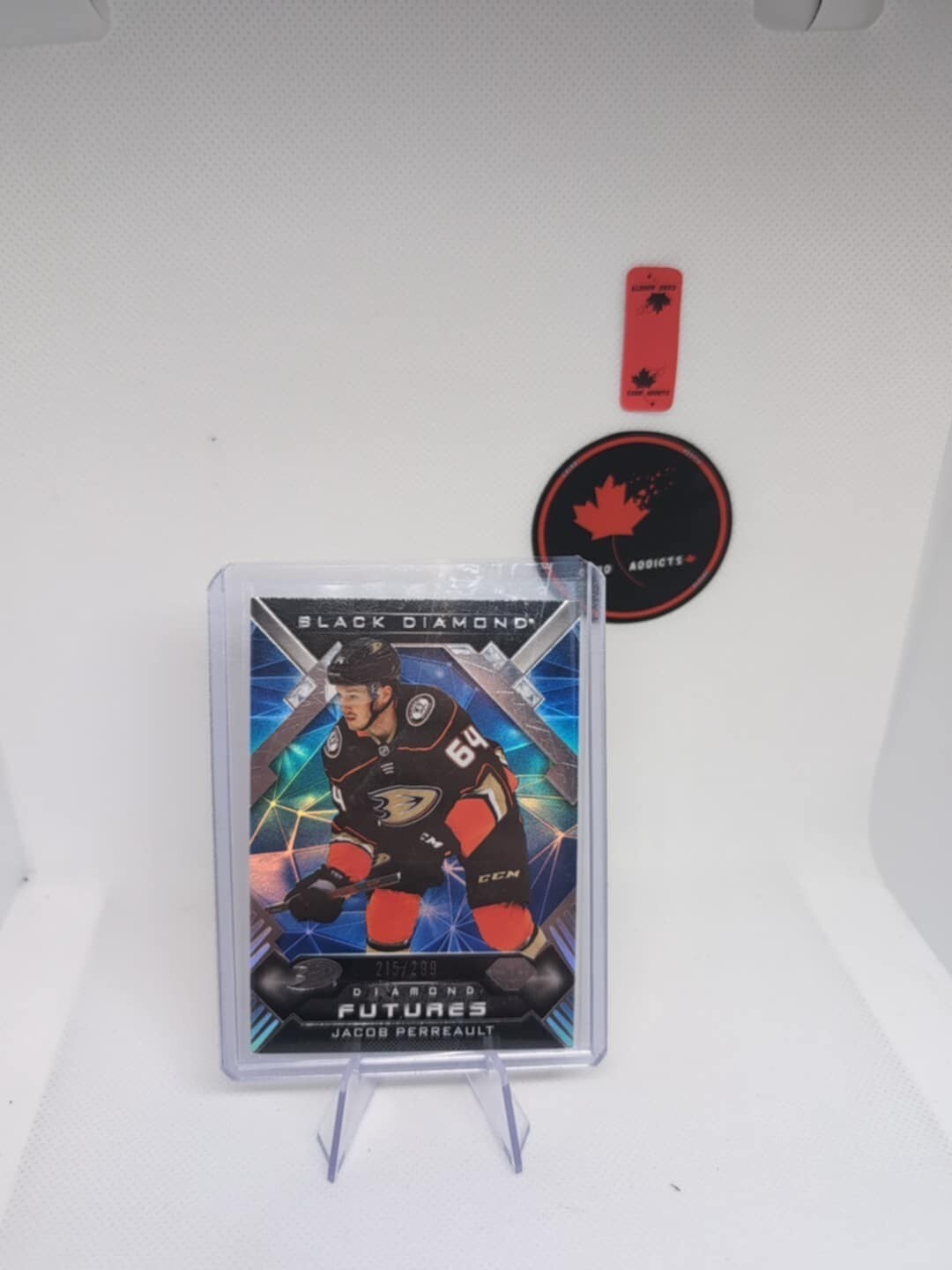 2022-23 Upper Deck Black Diamond Diamond Futures Jacob Perreault Rookie /299