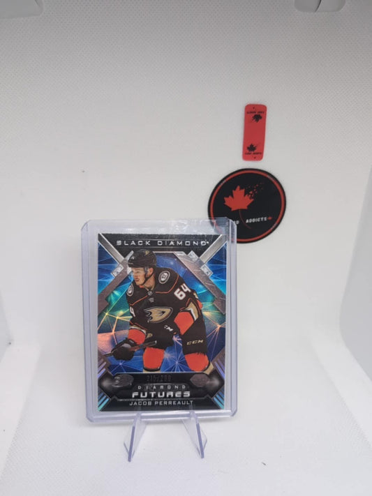 2022-23 Upper Deck Black Diamond Diamond Futures Jacob Perreault Rookie /299