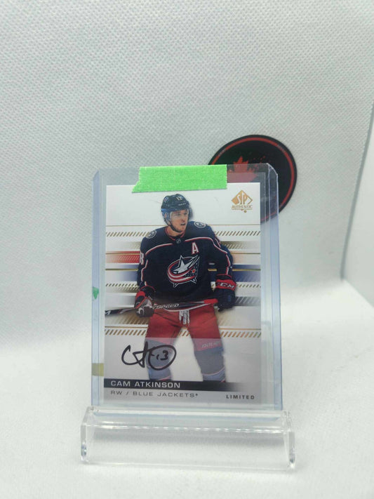 2019-20 SP Authentic Auto Limited Black Ink Cam Atkinson Auto #53 Columbus