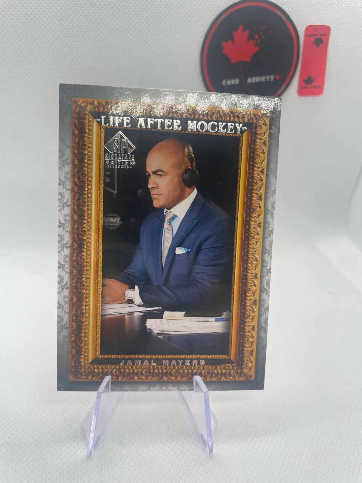 2020-21 UD SP Signature Legends Jamal Mayers Life After Hockey Insert #LA-1