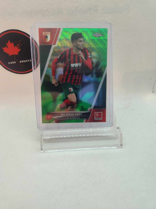 2021-22 Topps Chrome Bundesliga Green Wave #63 Ricardo Pepi Augsburg /99