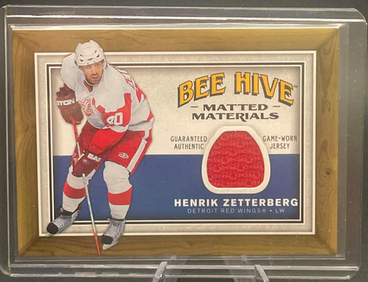 2006-07 Upper Deck Beehive #MM-HZ Henrik Zetterberg Jersey Matted Materials Card