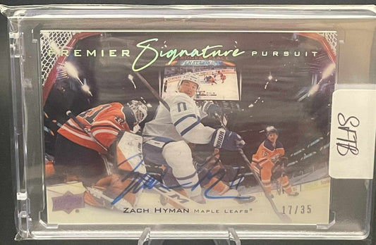 Zach Hyman 2019-20 Upper Deck Premier Signature Pursuit Autographed /35