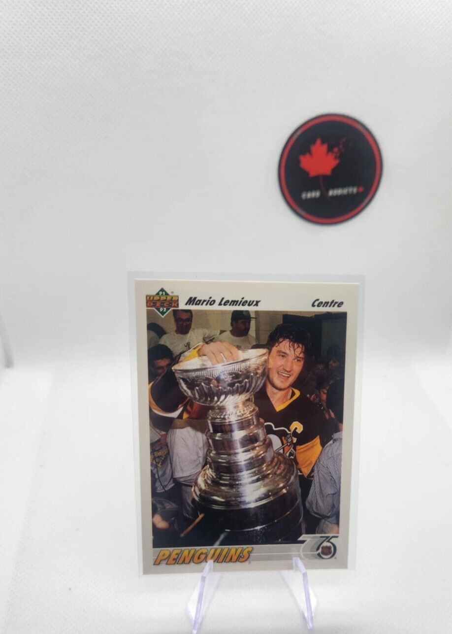 1991-92 UD HOCKEY #156 MARIO LEMIEUX - PITTSBURGH PENGUINS