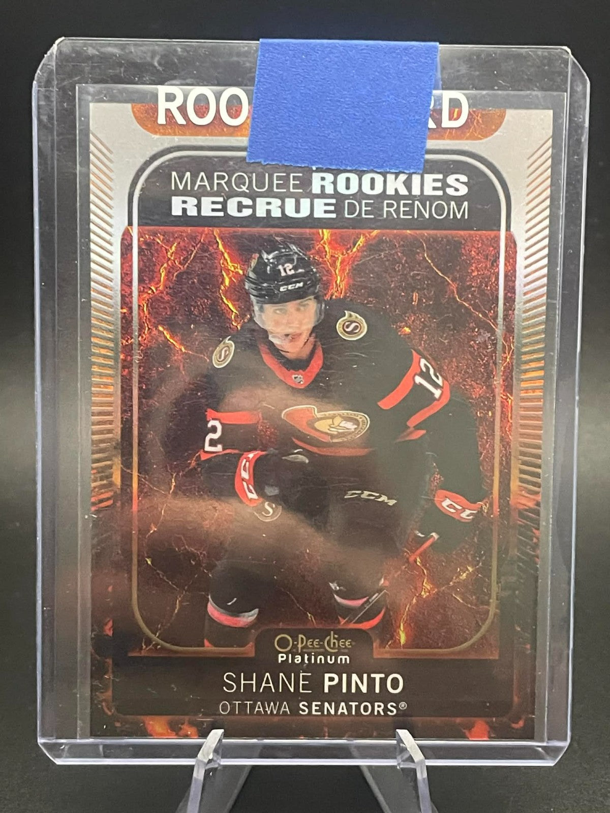 2021 O-PEE-CHEE PLATINUM #212 SHANE PINTO HOT MAGMA RC ROOKIE /499