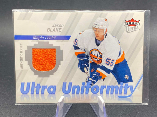 2007-08 Fleer (Ultra) "Ultra Uniformity" Jersey #U-JB Jason Blake Memorabilia