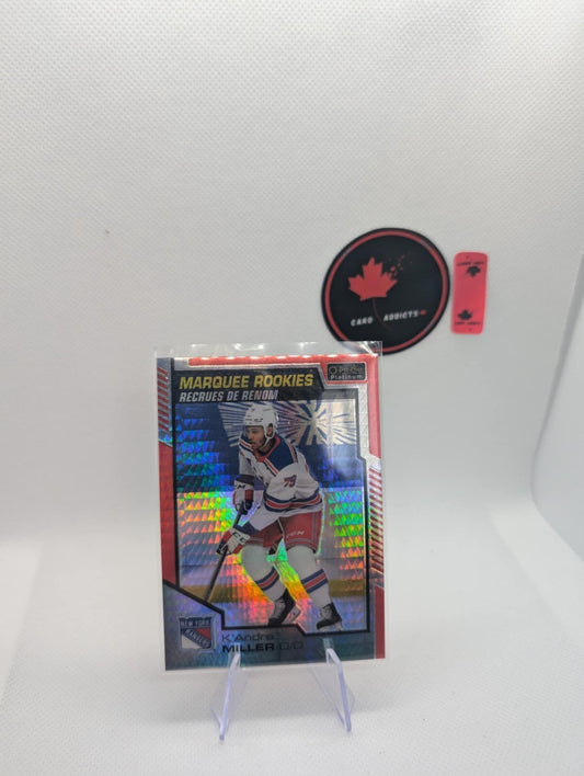 2020-21 O-Pee-Chee Platinum K'andre Miller Rookie #195 Red Prism  /199 Rangers