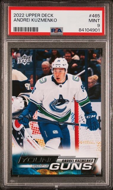 2022-23 Upper Deck Young Guns Andrei Kuzmenko PSA 9 #465 Los Angeles Kings