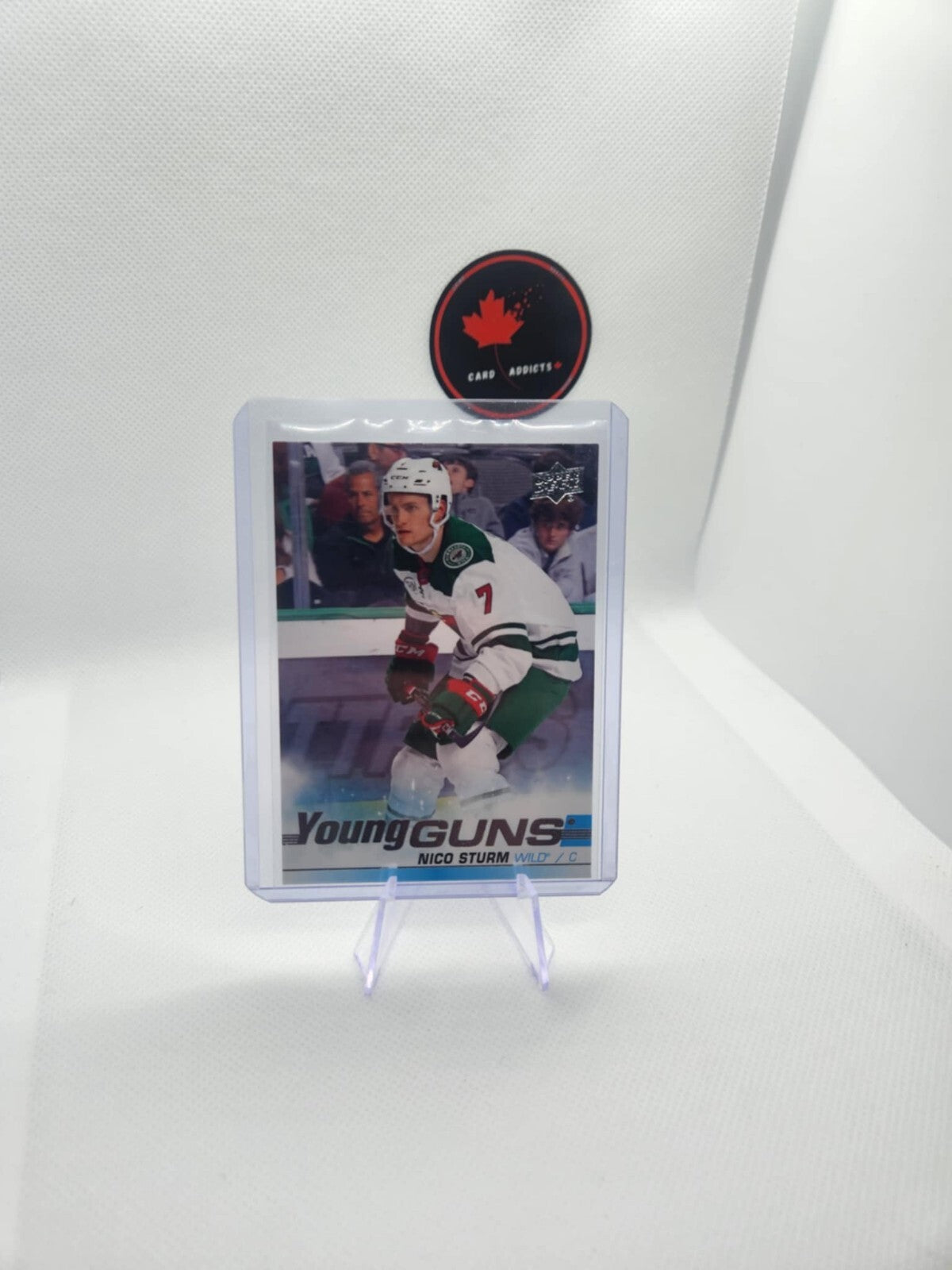 NICO STURM 2019-20 UD YOUNG GUNS ROOKIE #219 WILD/SHARKS