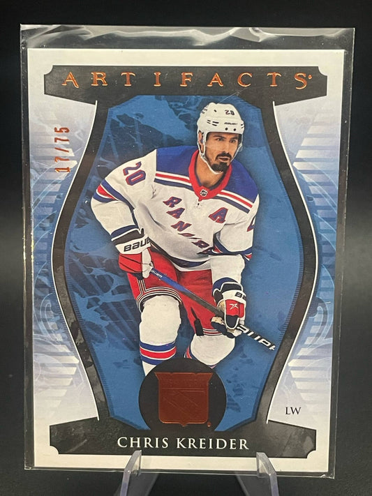 23-24 UD Artifacts Autumn Parallel /75 Chris Kreider #97