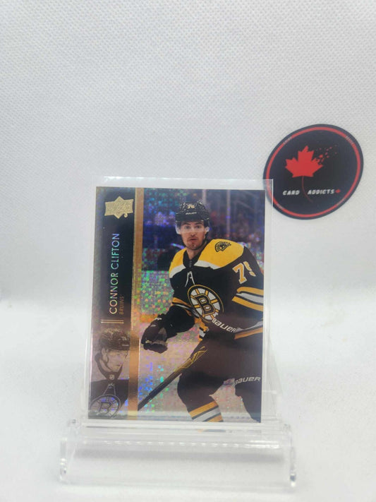 2021-22 Upper Deck Series 2 Speckled Rainbow Foil Connor Clifton #264