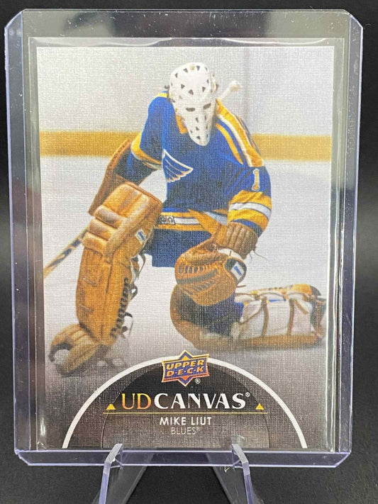2021-22 Upper Deck UD Canvas Black Mike Liut #C246 Blues
