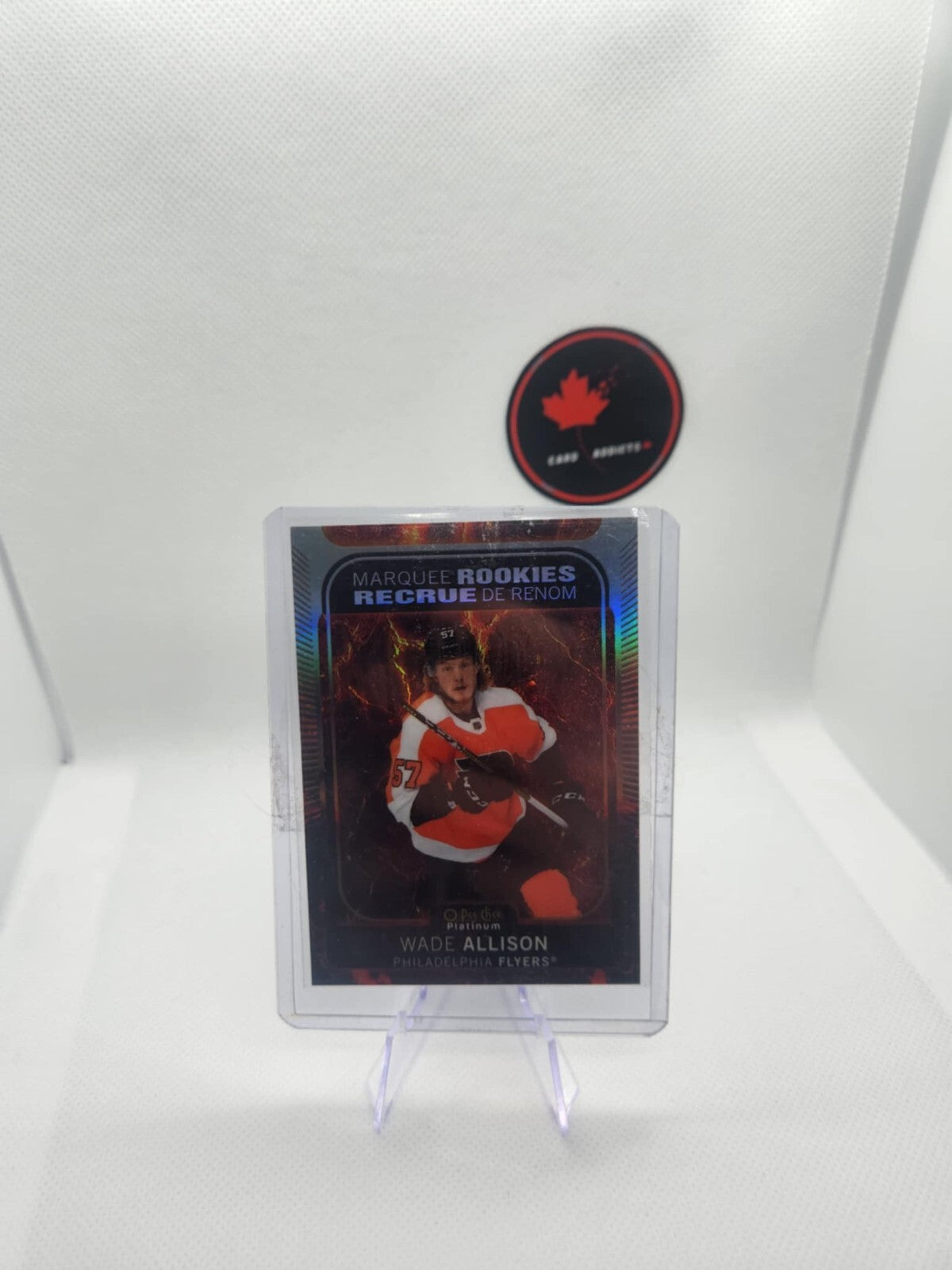 2021-22 O-Pee-Chee Platinum Hot Magma #233 Wade Allison RC /499 Flyers