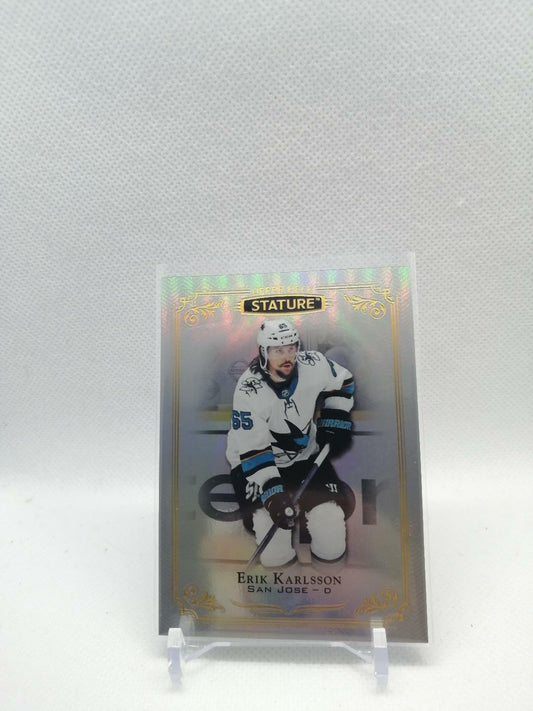 19/20 UD STATURE BASE #67 ERIK KARLSSON SAN JOSE SHARKS
