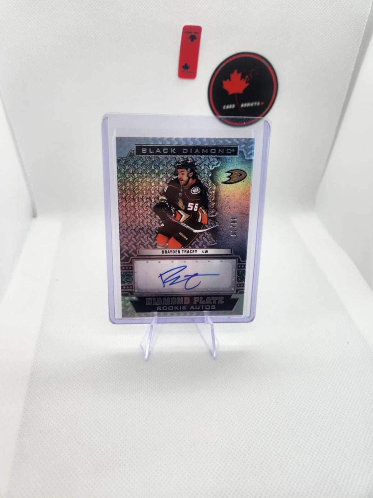 2022-23 UPPER DECK BLACK DIAMOND PLATE ROOKIE AUTOS BRAYDEN TRACEY /99