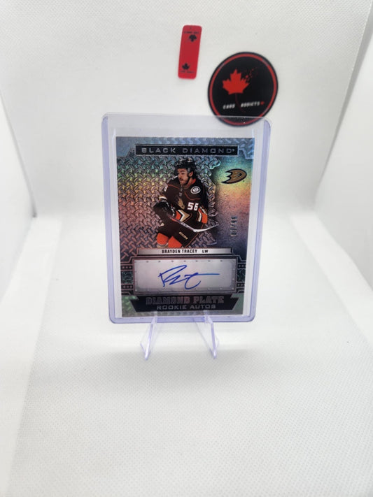 2022-23 UPPER DECK BLACK DIAMOND PLATE ROOKIE AUTOS BRAYDEN TRACEY /99