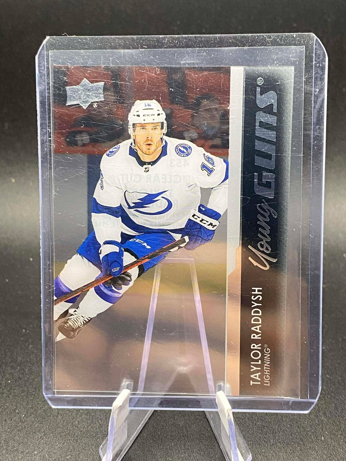2021-22 Upper Deck Series 2 Young Guns Clear Cut #453 Taylor Raddysh