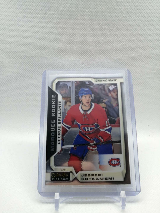 2018 O-Pee-Chee Platinum Marquee Rookies Jesperi Kotkaniemi #180 Rookie