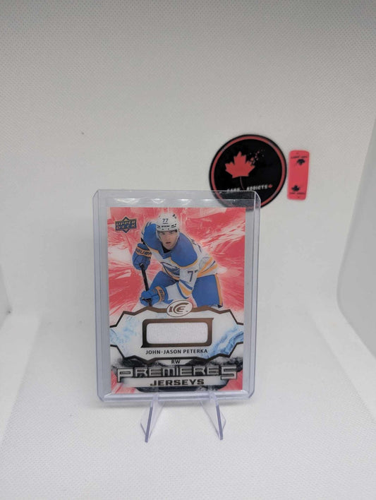 JOHN-JASON PETERKA 2021-22 UPPER DECK ICE PREMIERES JERSEYS PATCH