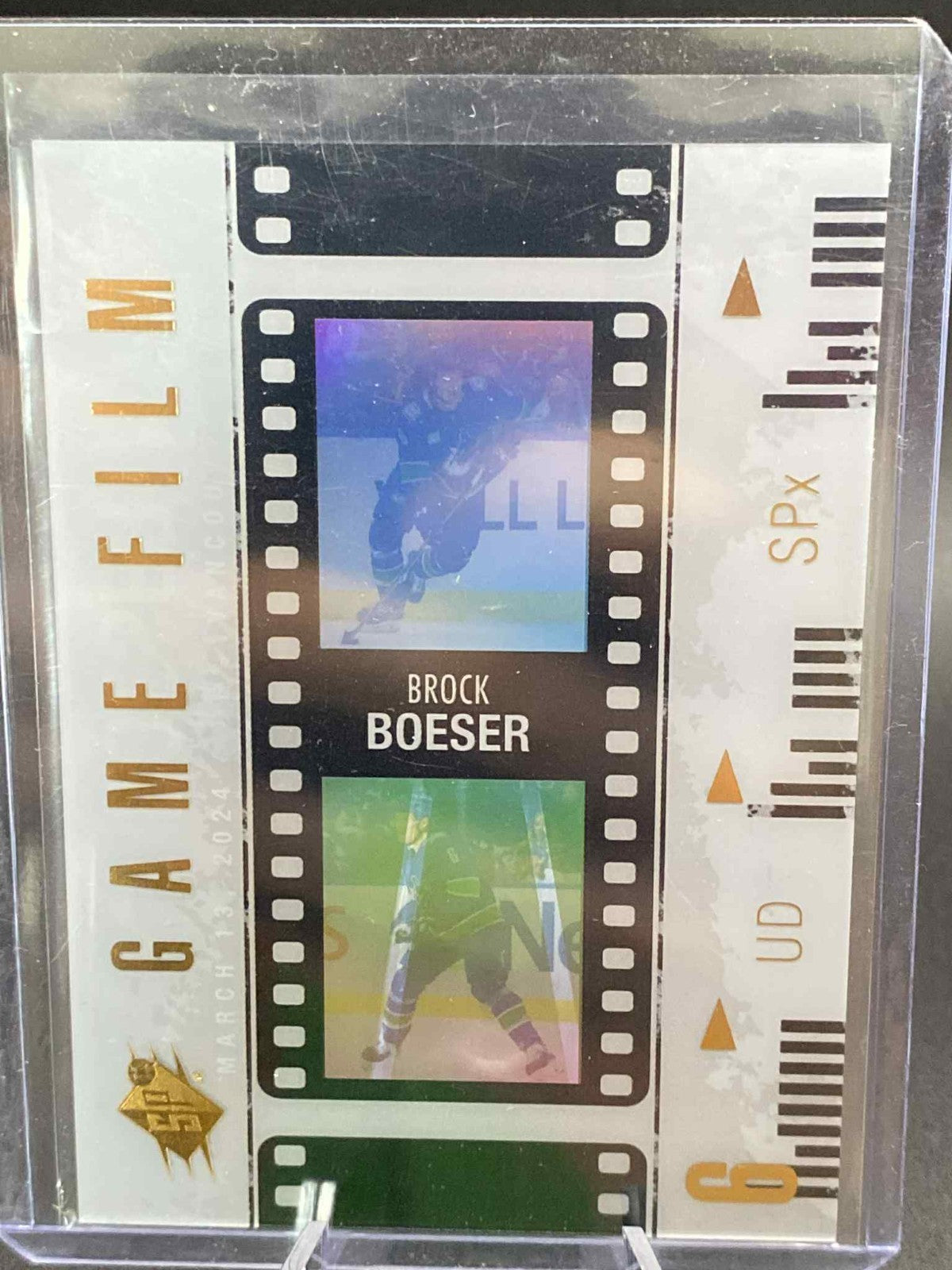 BROCK BOESER GAME FILM #GF-5 2024-25 2024-25 Upper Deck SPX