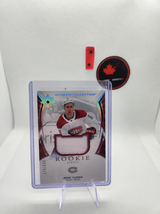 2021-22 Ultimate Collection Rookies Jersey Jesse Ylonen /699 Montreal Canadiens