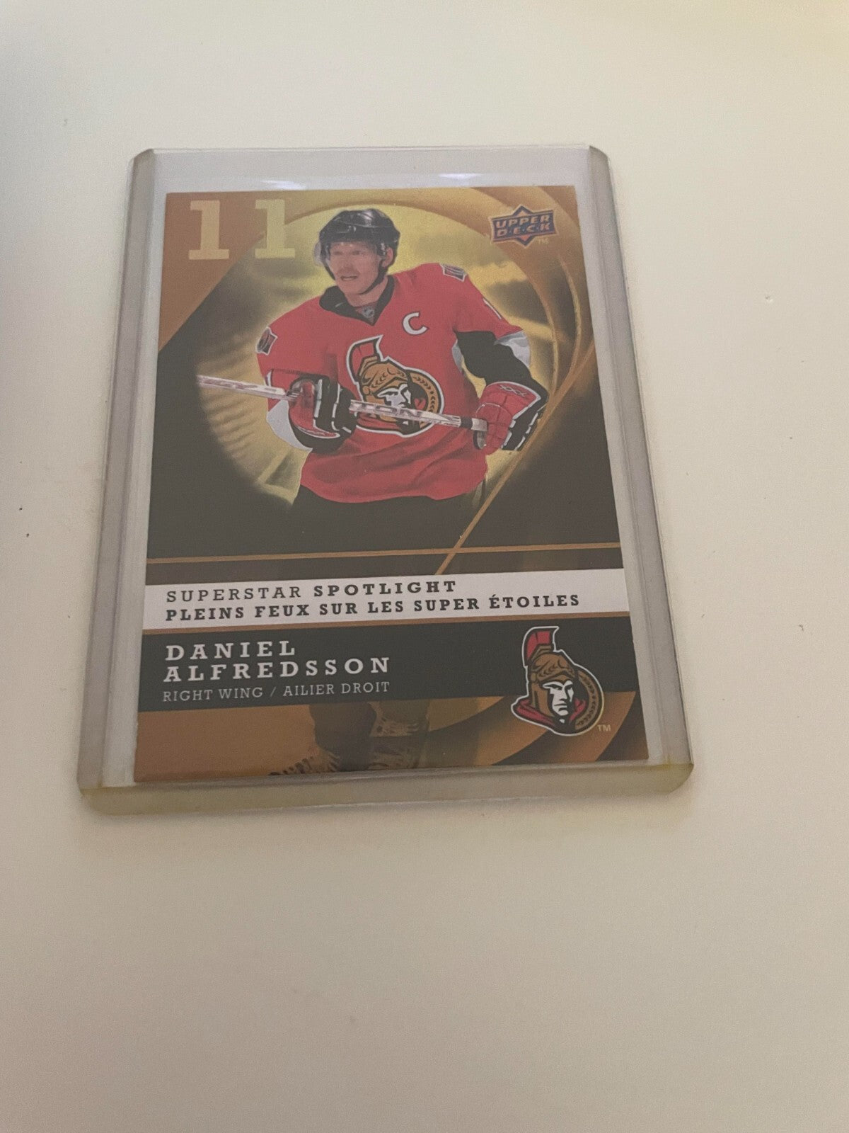 2008-09 McDonald's Upper Deck Superstar Spotlight Daniel Alfredsson Ottaw REF IJ