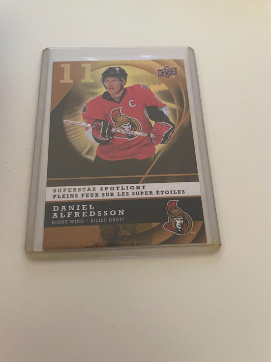 2008-09 McDonald's Upper Deck Superstar Spotlight Daniel Alfredsson Ottaw REF IJ