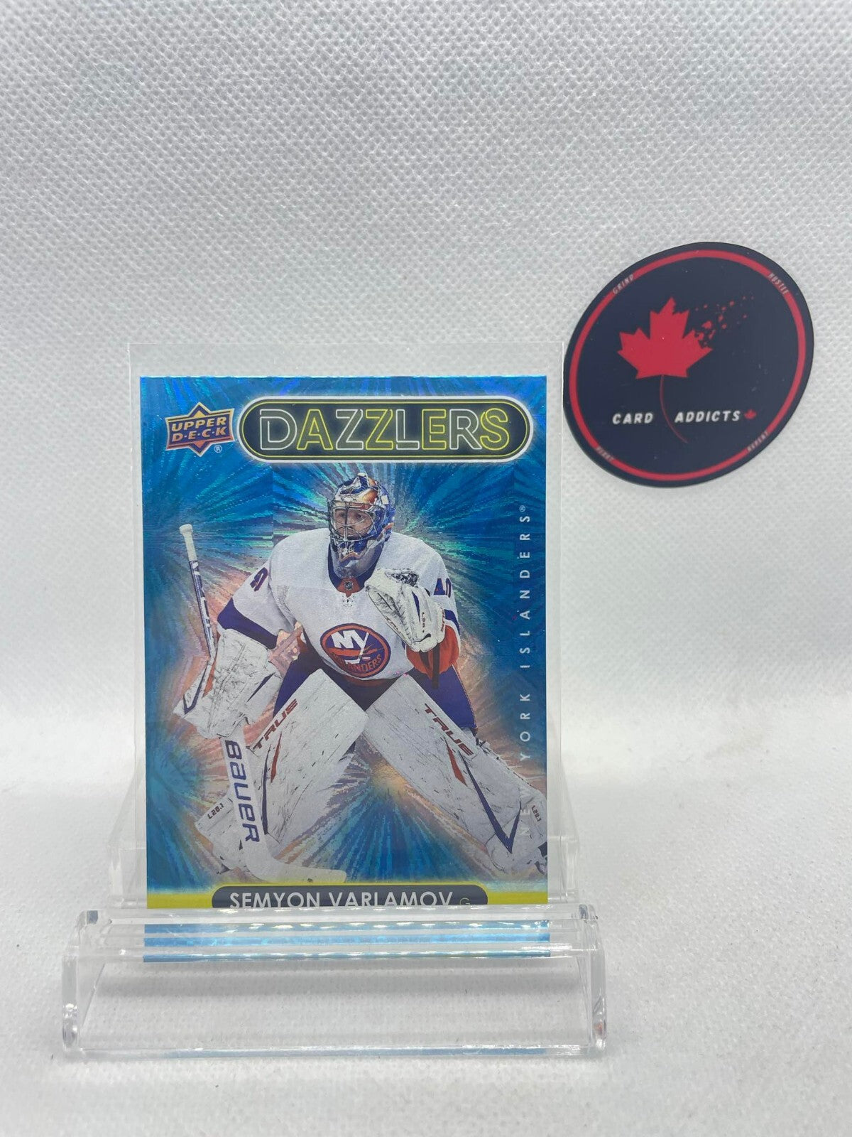 Semyon Varlamov 2021-22 Upper Deck Dazzlers Blue