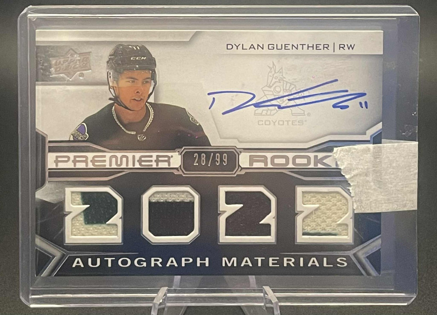 2022-23 Upper Deck Premier Dylan Guenther Rookie Auto Patch /99