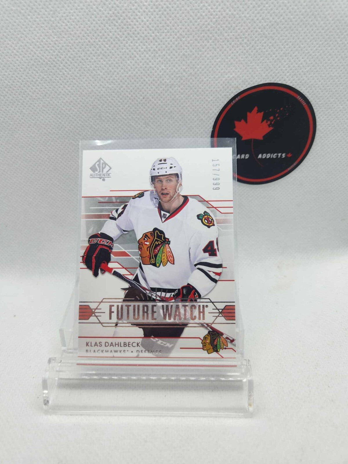 2014-15 SP Authentic Future Watch /999 Klas Dahlbeck #211 Rookie RC
