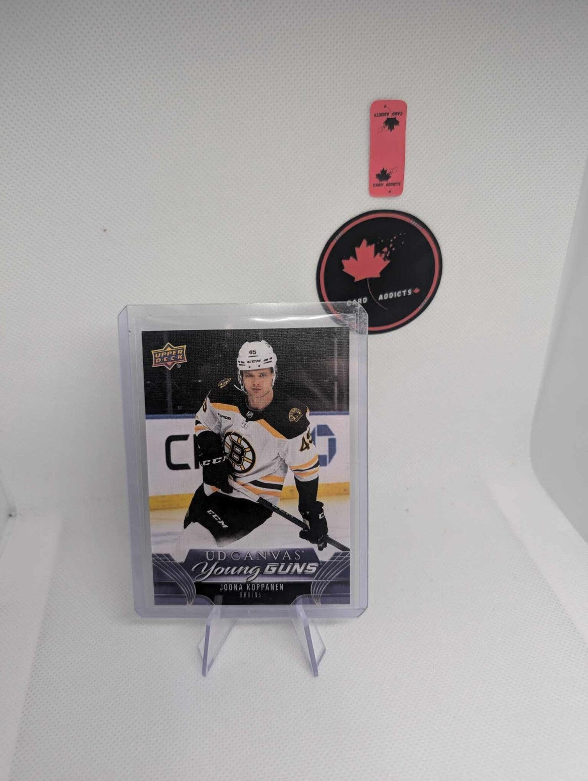 2023-24 UPPER DECK CANVAS JOONA KOPPANEN YOUNG GUNS BOSTON BRUINS ROOKIE